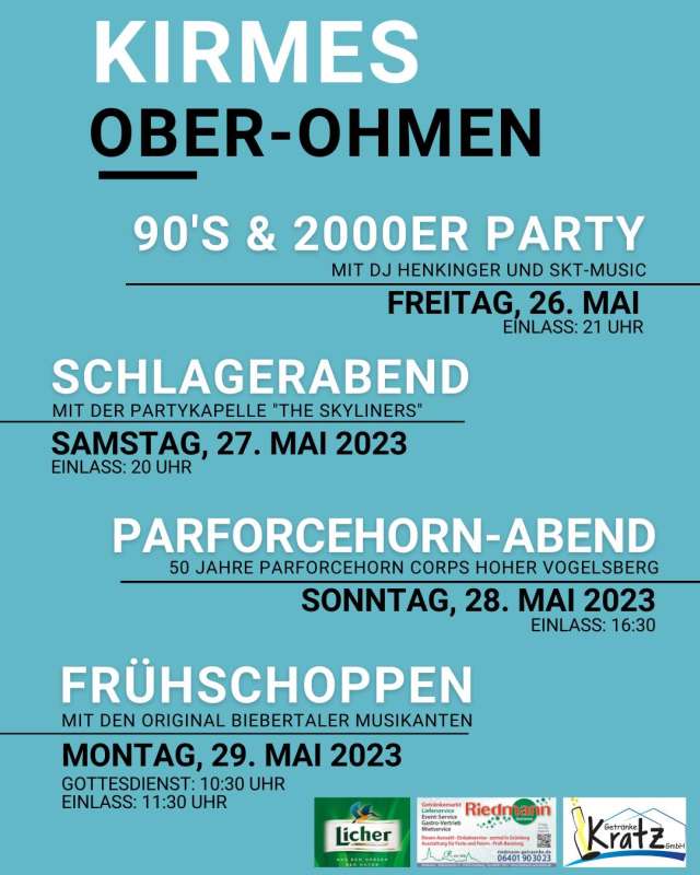 Pfingstkirmes Ober-Ohmen 2023