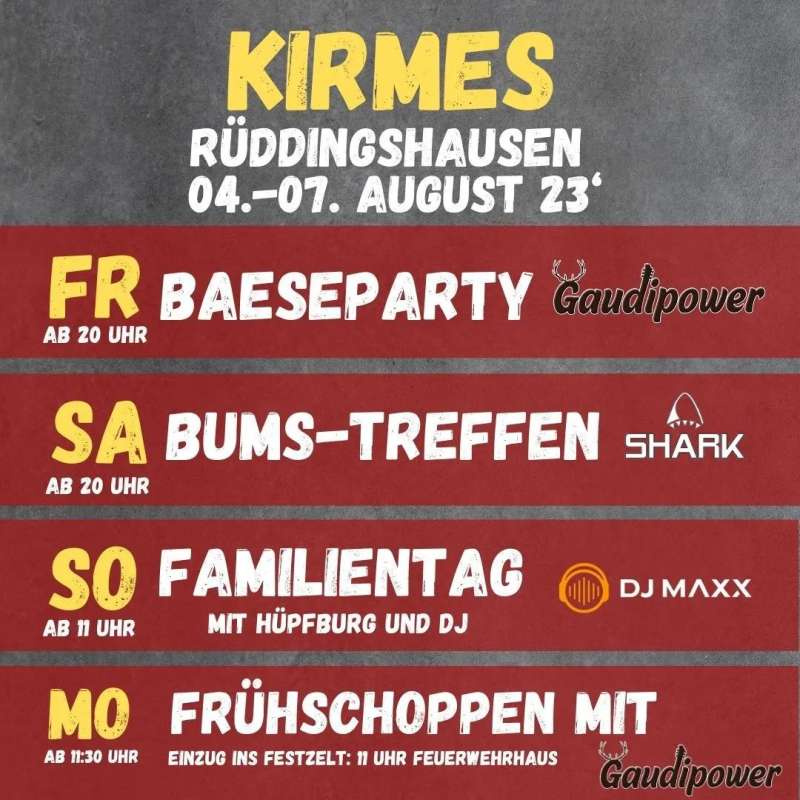 Kirmes in Rabenau/Rüddingshausen 2023