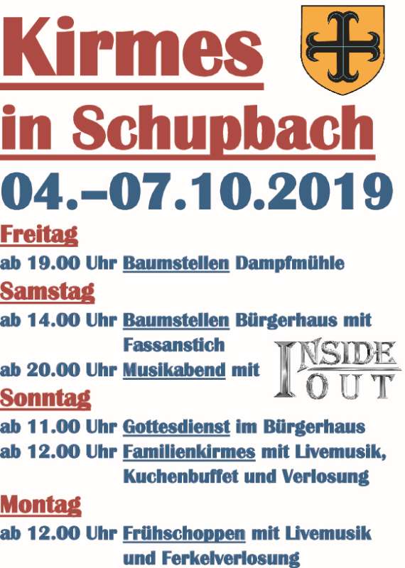 Kirmes Schupbach 2019