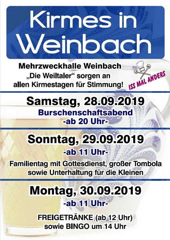 Kirmes in Weinbach 2019