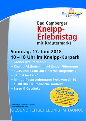 Kneipperlebnistag mit Kräutermarkt Bad Camberg 2018