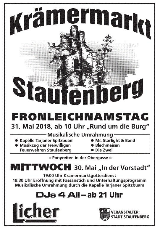 36. Krämermarkt Staufenberg