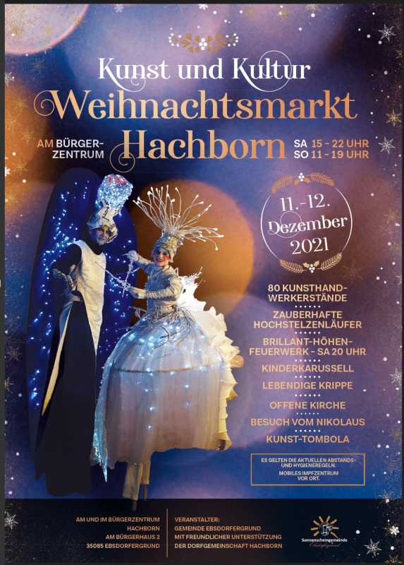 Kunst-, Kultur- und Weihnachtsmarkt Hachborn 2021