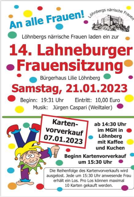 14. Lahneburger Frauensitzung