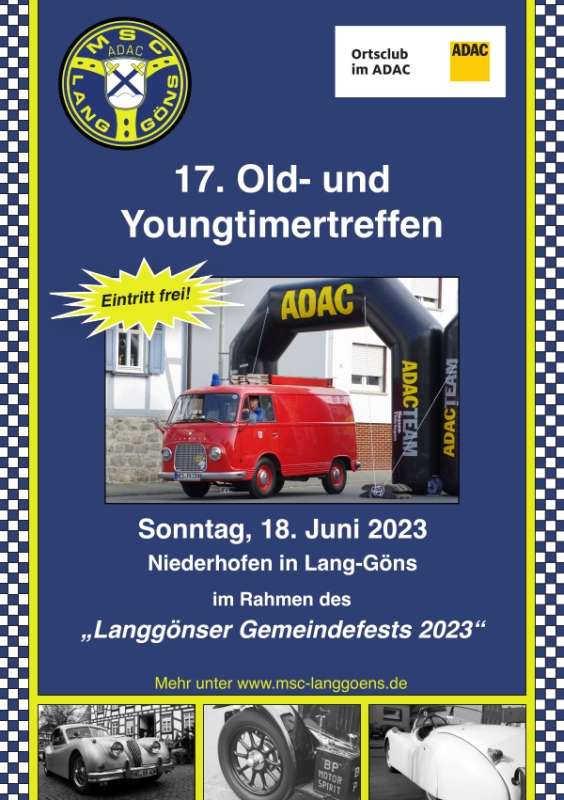 17. Old- &amp; Youngtimertreffen des MSC Lang-Göns 2023