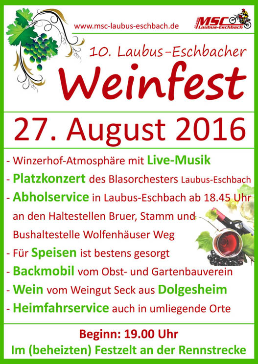 10. Laubus-Eschbacher Weinfest