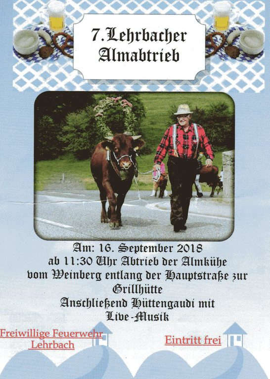 Lehrbacher Almabtrieb 2018