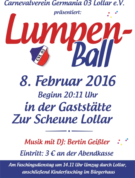 Lumpenball in Lollar 2016