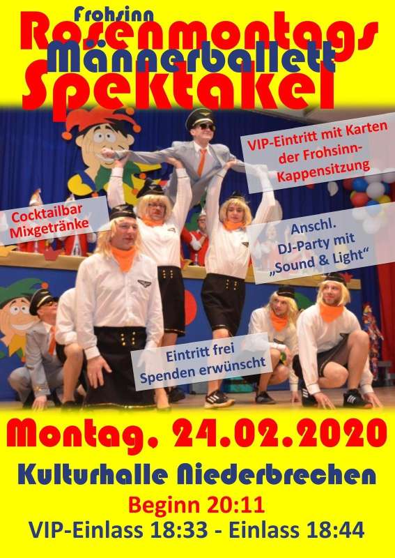 Männerballett-Spektakel Niederbrechen 2020