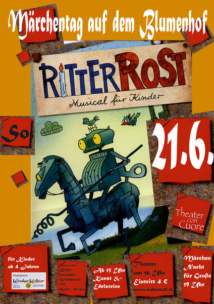 Ritter Rost beim Märchentag auf dem Blumenhof