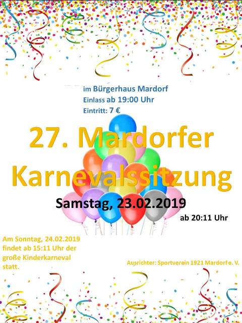 27. Mardorfer Karnevalssitzung