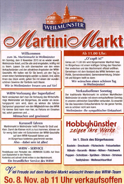 Martinimarkt Weilmünster 2015