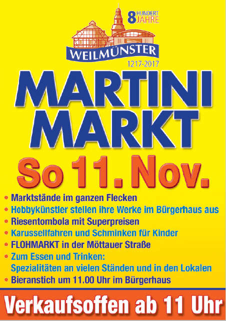 Martinimarkt Weilmünster 2018