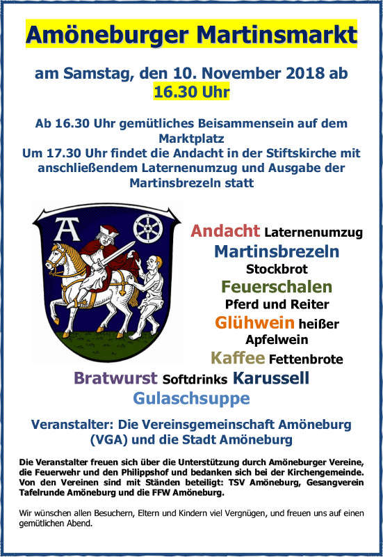 Martinsmarkt in Amöneburg 2018