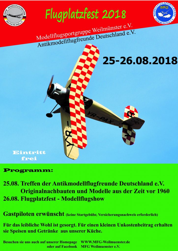 Modellflugtage Weilmünster 2018