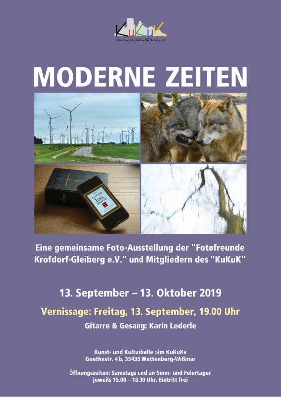 Foto-Ausstellung Moderne Zeiten in Wettenberg