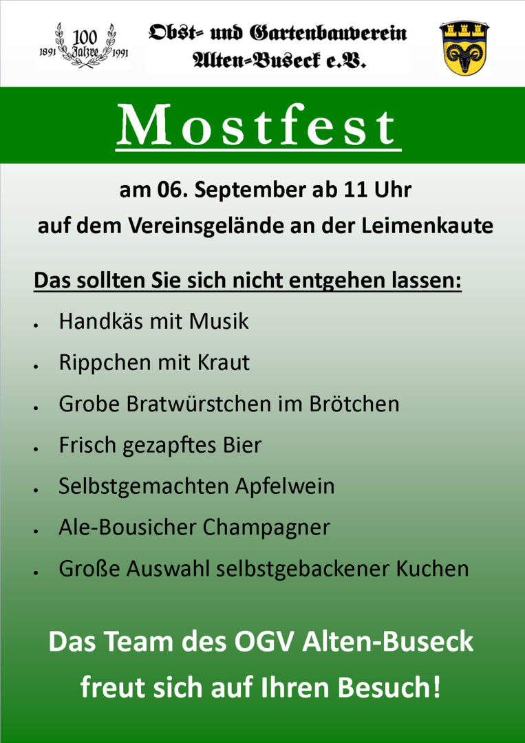 Mostfest Alten-Buseck