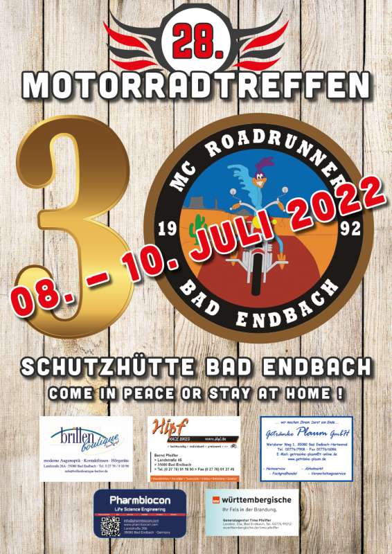 28. Motorradtreffen des MC Roadrunner Bad Endbach