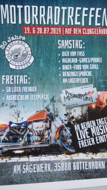 22. Motorradtreffen des MC Highland Bottenhorn