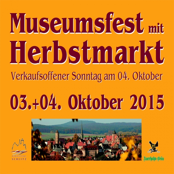 Museumsfest mit Herbstmarkt in Schlitz