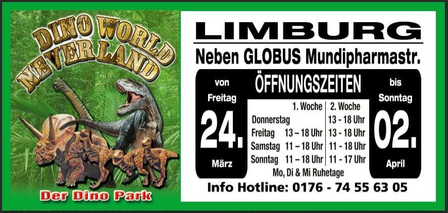 Neverland Dinoworld in Limburg