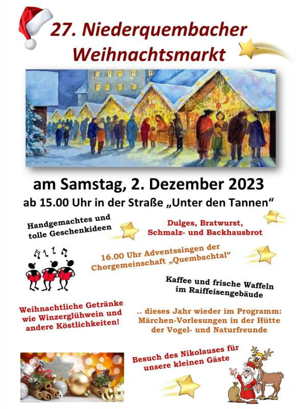 27. Niederquembacher Weihnachtsmarkt