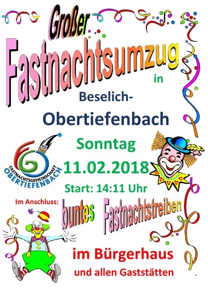 Obertiefenbacher Fastnachtsumzug 2018