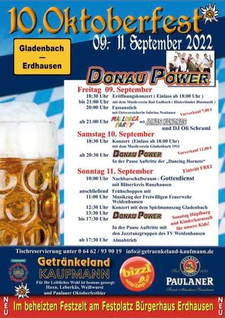 10. Oktoberfest Gladenbach-Erdhausen