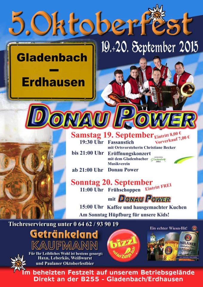 Oktoberfest Gladenbach-Erdhausen 2015
