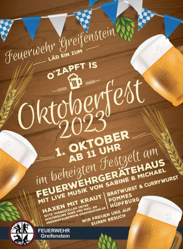 Oktoberfest der Feuerwehr Greifenstein