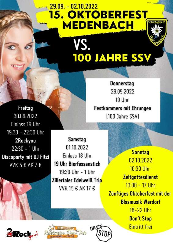 15. Oktoberfest Medenbach vs 100 Jahre SSV