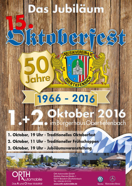 Oktoberfest Obertiefenbach 2016