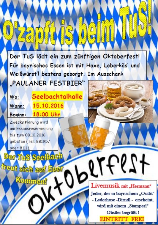 Oktoberfest in Villmar-Seelbach