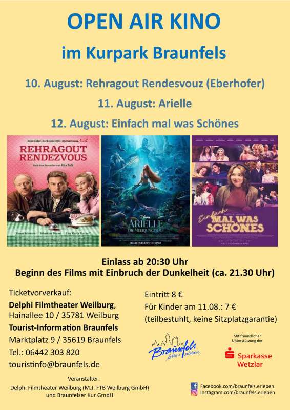 Open-Air-Kino Festival Braunfels 2023