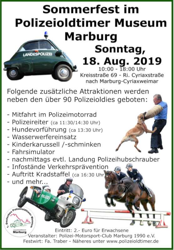 Sommerfest im Polizeioldtimer Museum