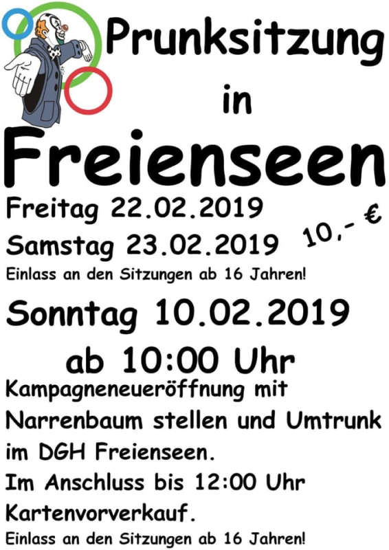 1. Prunksitzung Freienseen 2019