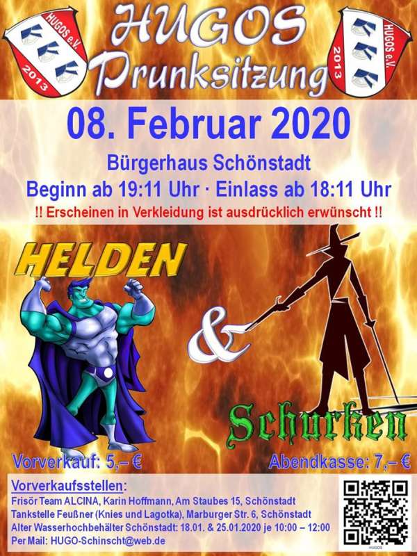 Prunksitzung des Karnevalsvereins Hugos Schönstadt 2020