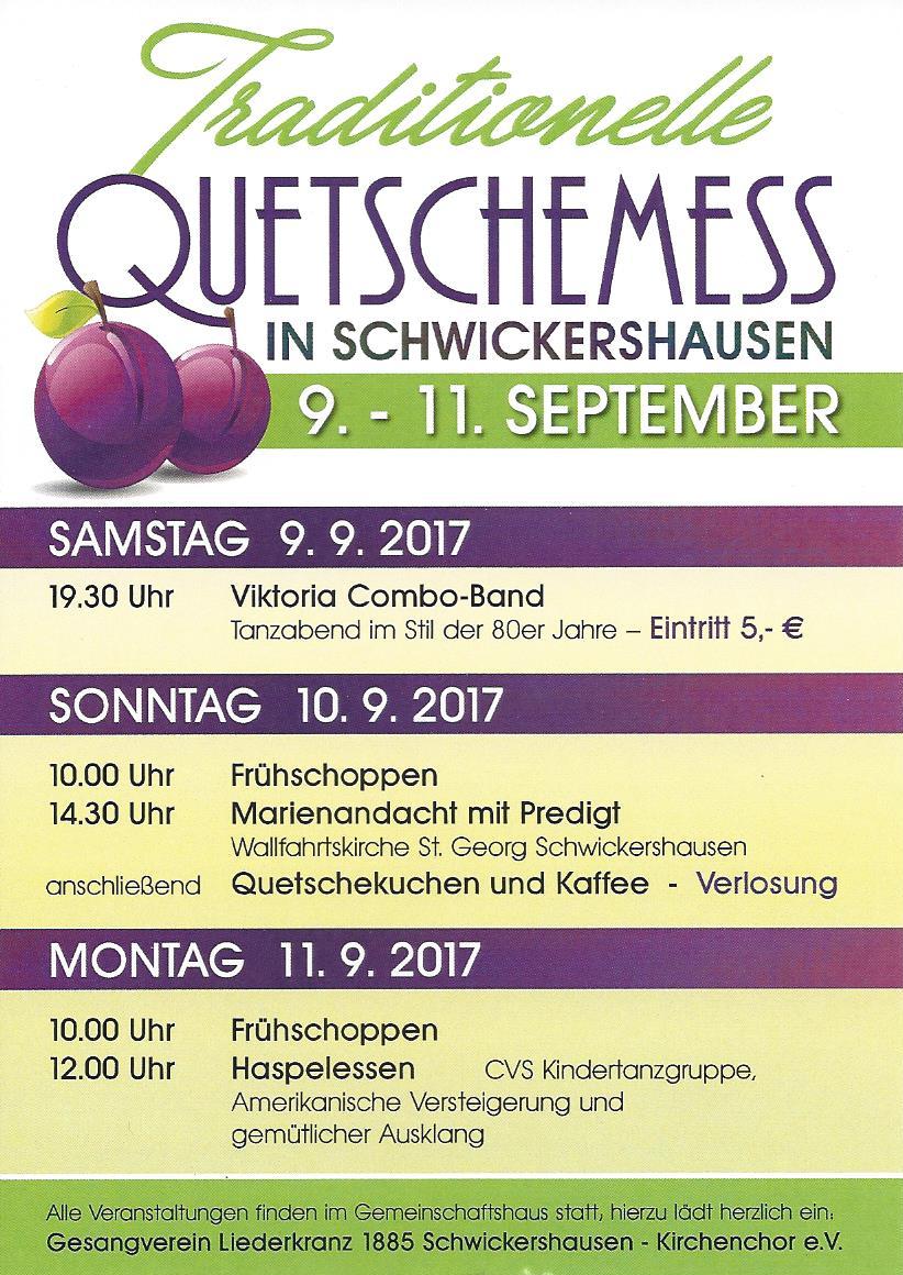Quetschemess Schwickershausen 2017