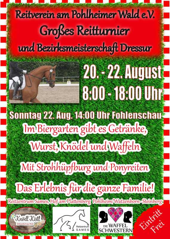 Großes Reitturnier und Beziksmeisterschaft Dressur in Pohlheim