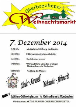 10. Weihnachtsmarkt in Oberbrechen