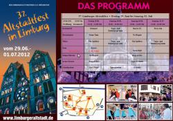 Altstadtfest Limburg 2012 Programm