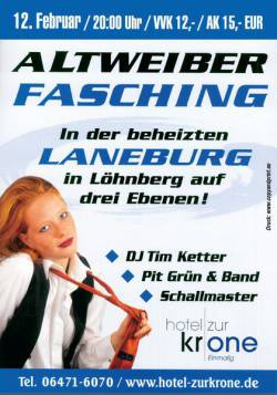 Altweiberfasching in der Laneburg