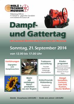 Dampf- und Gattertag mit Bauernmarkt