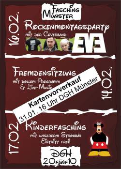 Rockenmontagsparty Münster 2015