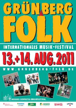Festival-Plakat Grünberg Folk 2011