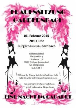 Frauensitzung Gaudernbach 2015