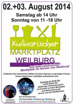 Kulinarischer Marktplatz Weilburg 2014