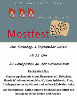 Mostfest Alten-Buseck