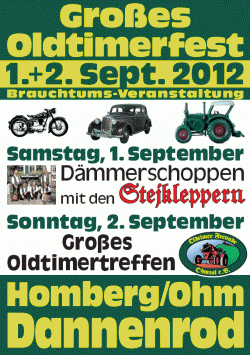 Großes Oldtimerfest mit Rahmenprogramm