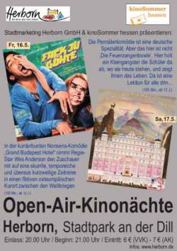 Open Air Kino im Stadtpark Herborn 2014